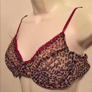 Bebe leopard print bra